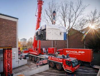 Kraneinsatz mit der SCHOLPP Kran & Transport